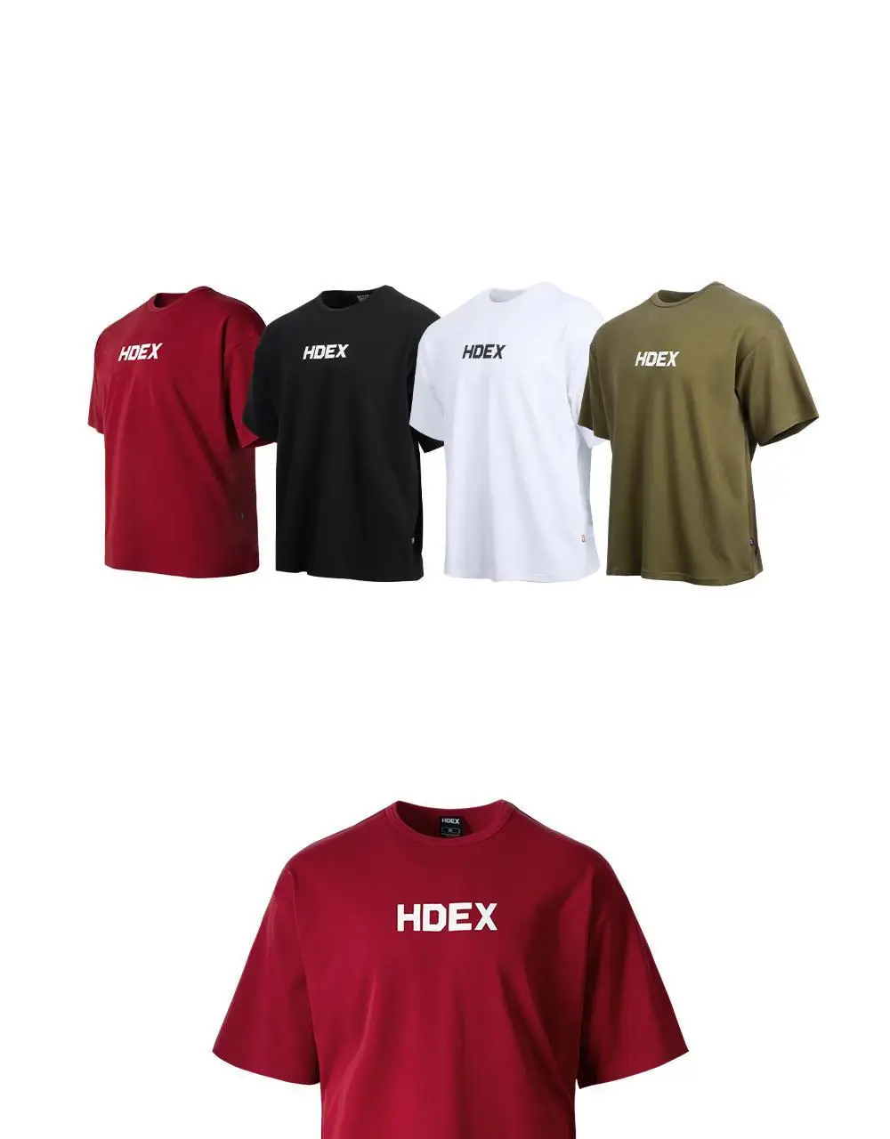HDEX 메인로고 오버핏 반팔티 (4colors) 상세페이지 17