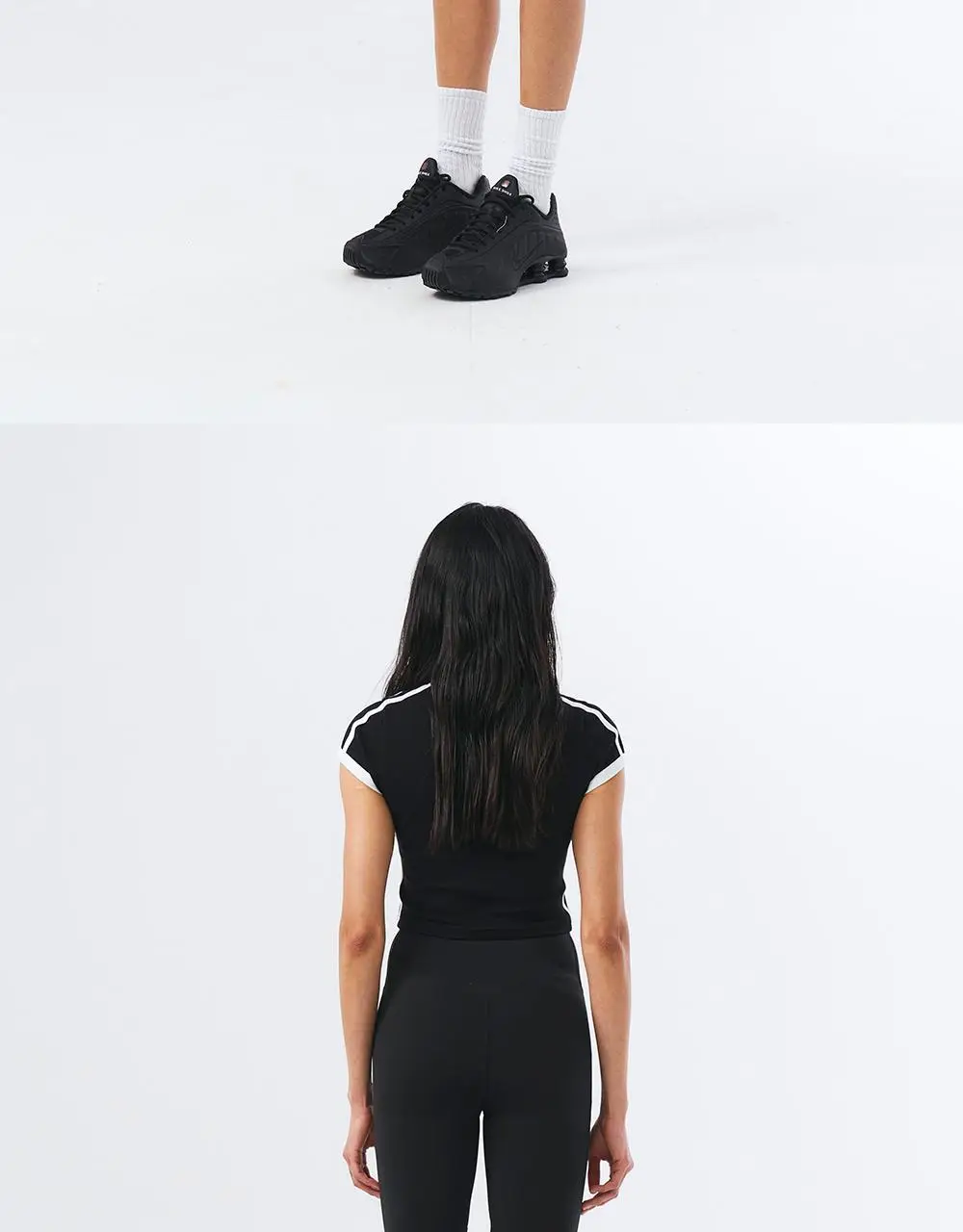 HDEX 우먼스 스포티 링거 브이넥 숏 슬리브 (3colors) 상세페이지 8
