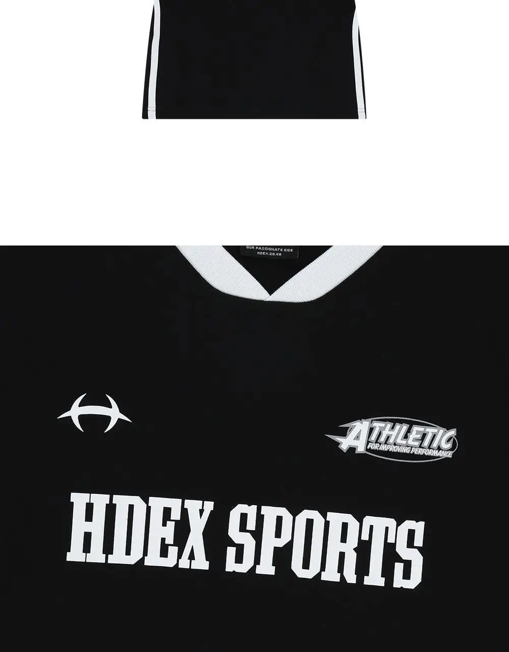 HDEX 우먼스 스포티 링거 브이넥 숏 슬리브 (3colors) 상세페이지 13
