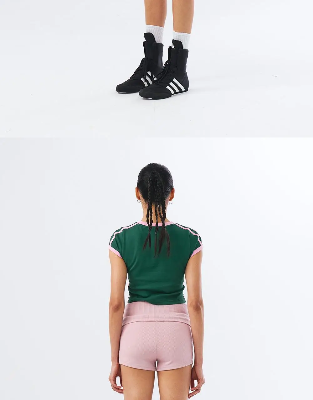 HDEX 우먼스 스포티 링거 브이넥 숏 슬리브 (3colors) 상세페이지 20