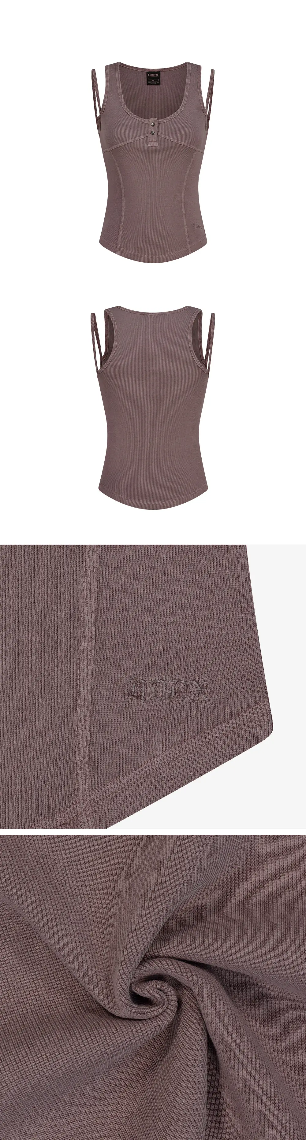 HDEX 우먼스 피그먼트 더블 레이어 탱크탑 (3colors) 상세페이지 11