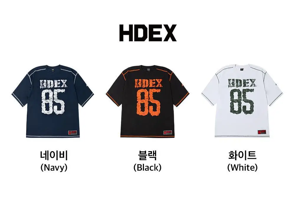 HDEX 자이언트핏 85 매쉬 숏 슬리브 (3colors) 상세페이지 2