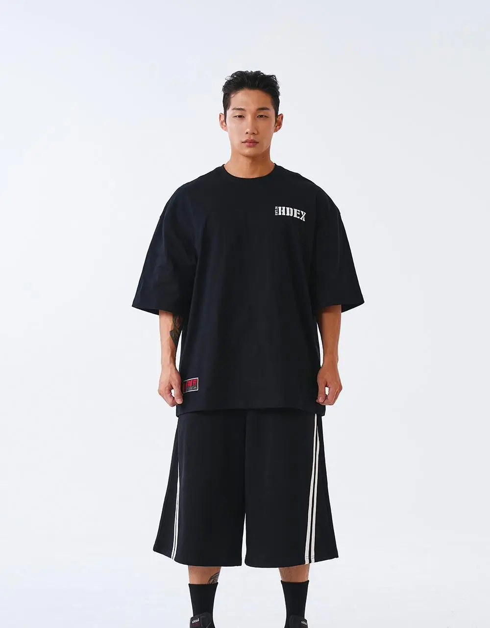 HDEX 코어 스몰 로고 자이언트핏 숏 슬리브 (4colors) 상세페이지 6