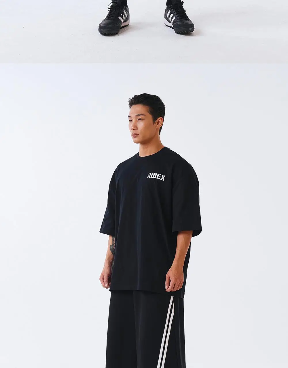 HDEX 코어 스몰 로고 자이언트핏 숏 슬리브 (4colors) 상세페이지 7
