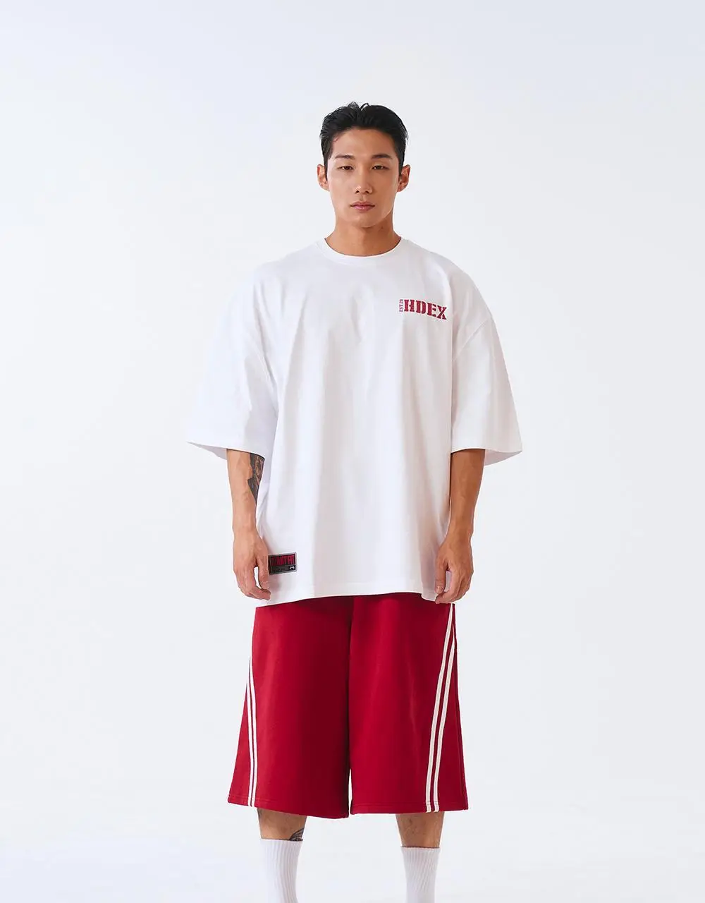 HDEX 코어 스몰 로고 자이언트핏 숏 슬리브 (4colors) 상세페이지 42