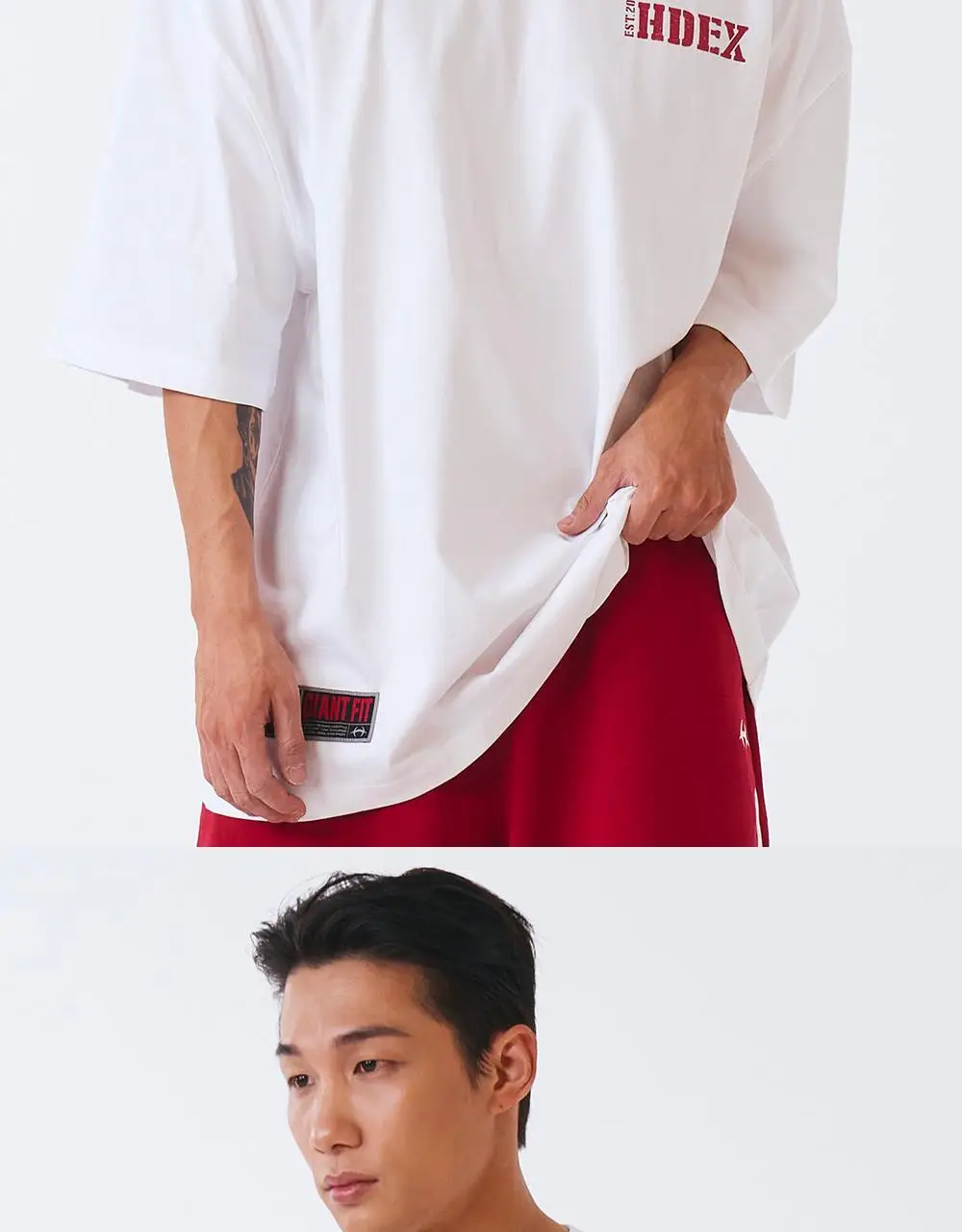 HDEX 코어 스몰 로고 자이언트핏 숏 슬리브 (4colors) 상세페이지 46