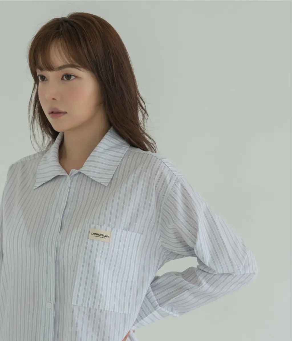 도로시와 미니멀 가먼츠 리오셀 스트라이프 파자마세트 (Long) 상세페이지 18