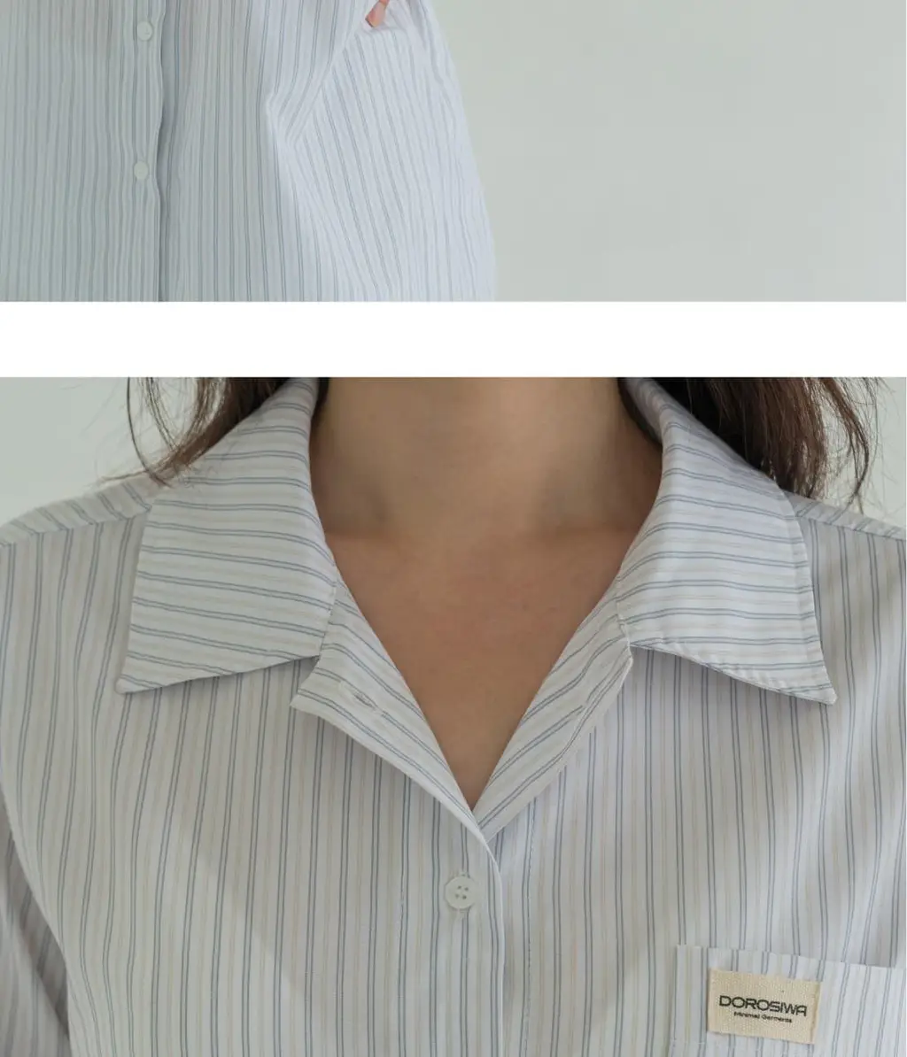 도로시와 미니멀 가먼츠 리오셀 스트라이프 파자마세트 (Long) 상세페이지 19