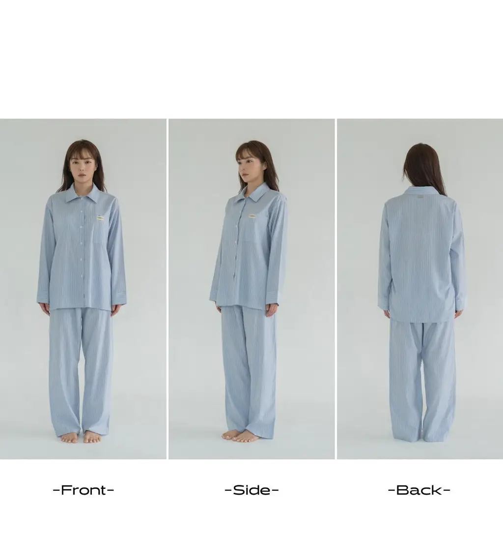 도로시와 미니멀 가먼츠 리오셀 스트라이프 파자마세트 (Long) 상세페이지 40