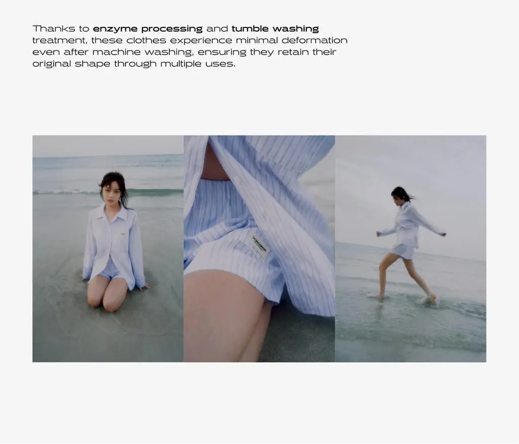 도로시와 미니멀 가먼츠 리오셀 스트라이프 파자마세트 (Shorts) 상세페이지 14