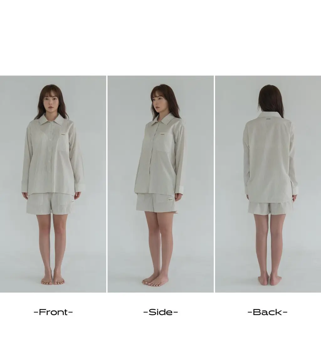 도로시와 미니멀 가먼츠 리오셀 스트라이프 파자마세트 (Shorts) 상세페이지 26