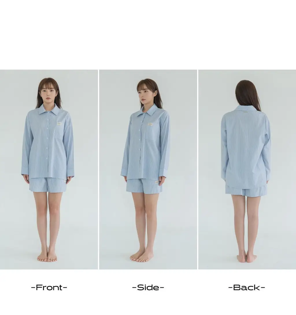 도로시와 미니멀 가먼츠 리오셀 스트라이프 파자마세트 (Shorts) 상세페이지 42