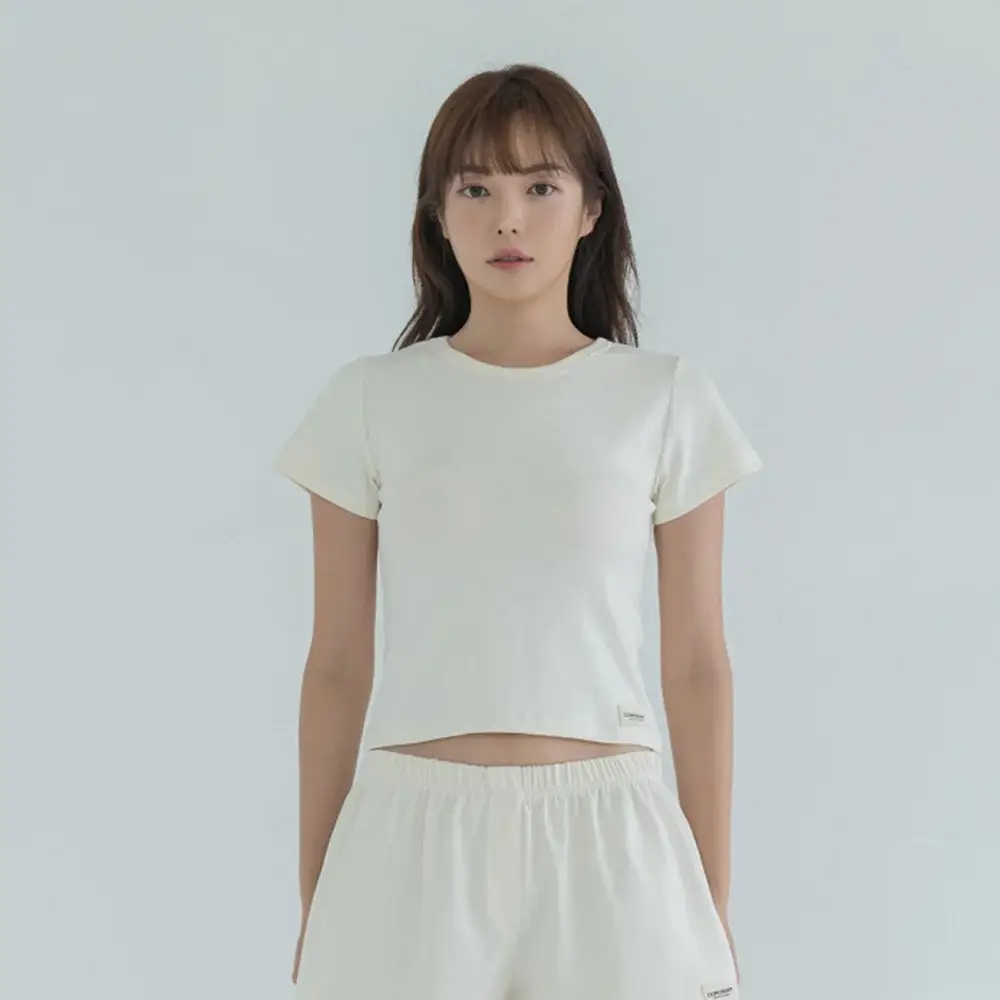 도로시와 미니멀 가먼츠 소프트 코튼 반팔 상의
