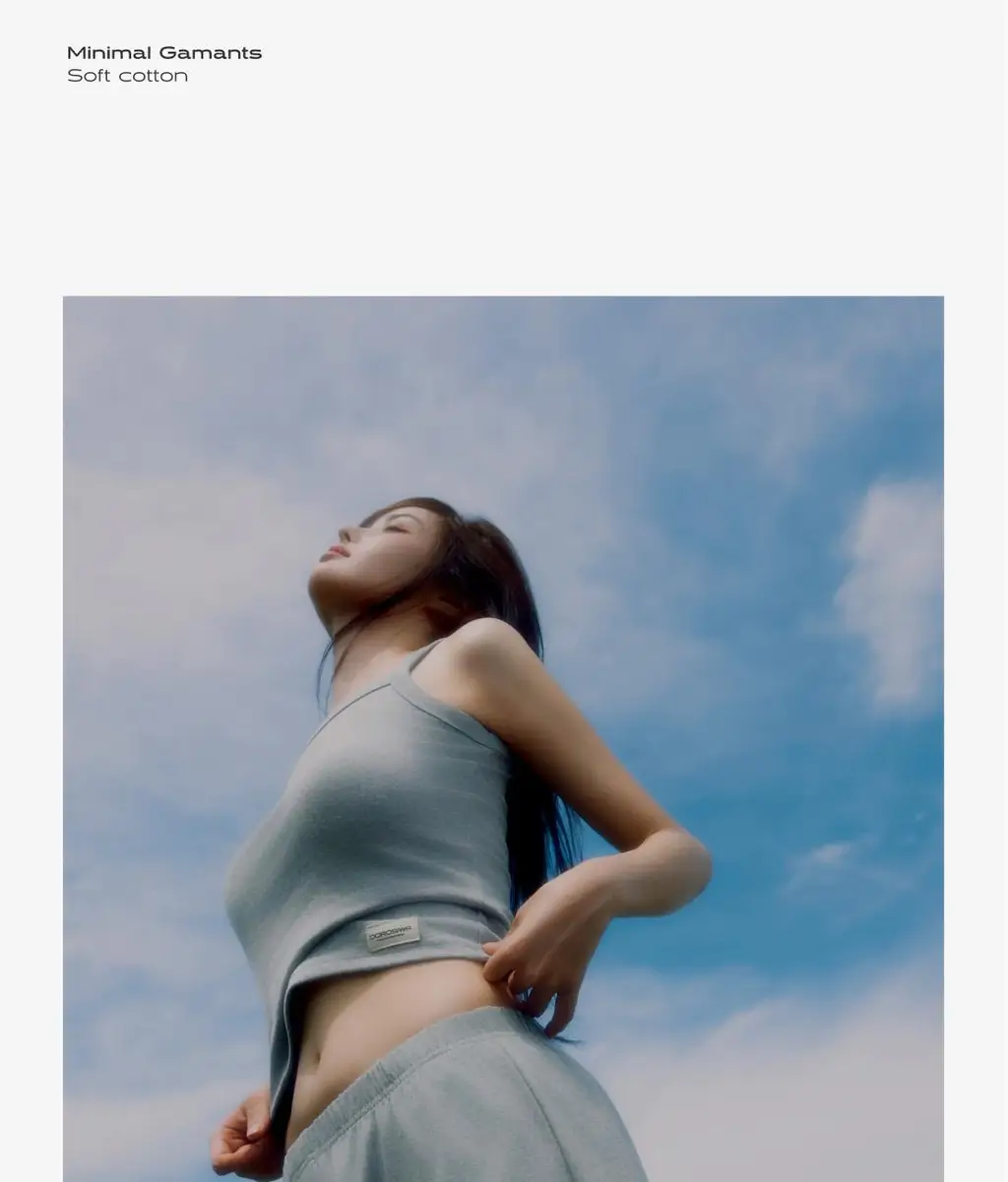 도로시와 미니멀 가먼츠 소프트 코튼 슬리브리스 상세페이지 7