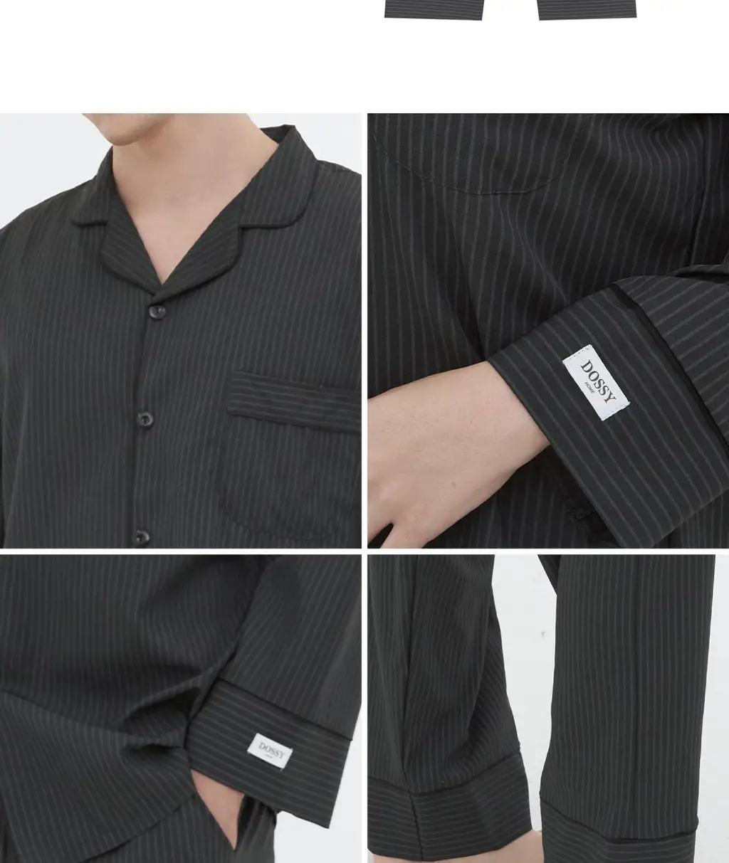 도씨 실크핏 모던 블랙 커플 잠옷 세트 상세페이지 22