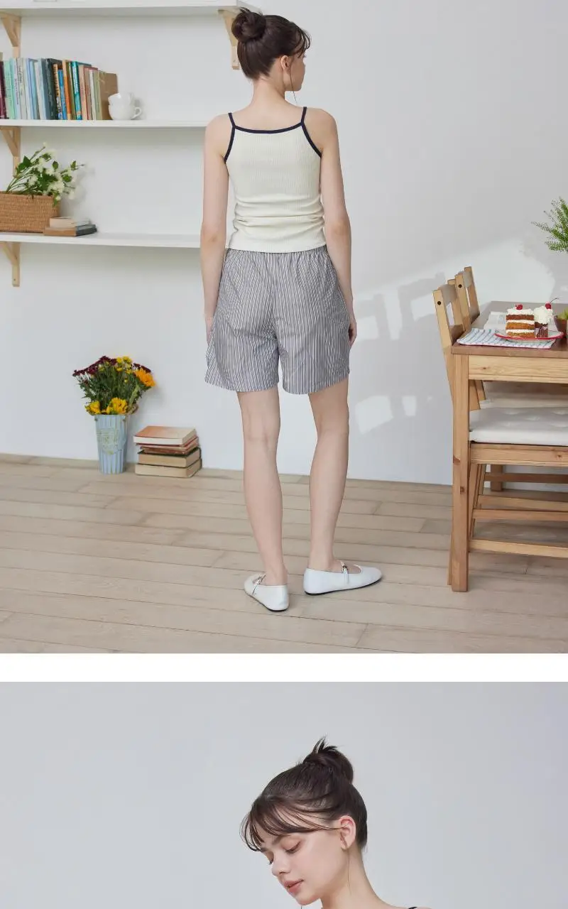러브 썸머 파자마 숏팬츠 - 그레이 상세페이지 8