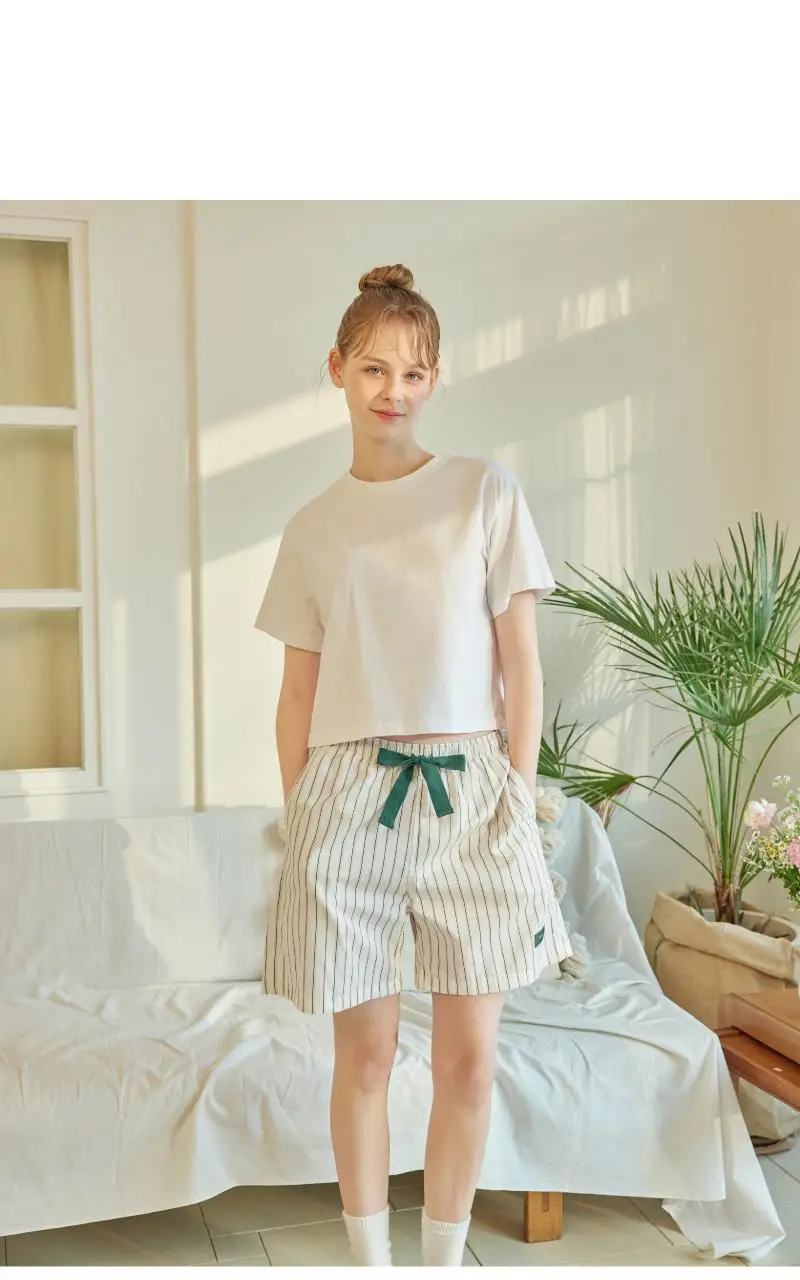 러브 썸머 파자마 숏팬츠 - 크림 상세페이지 6