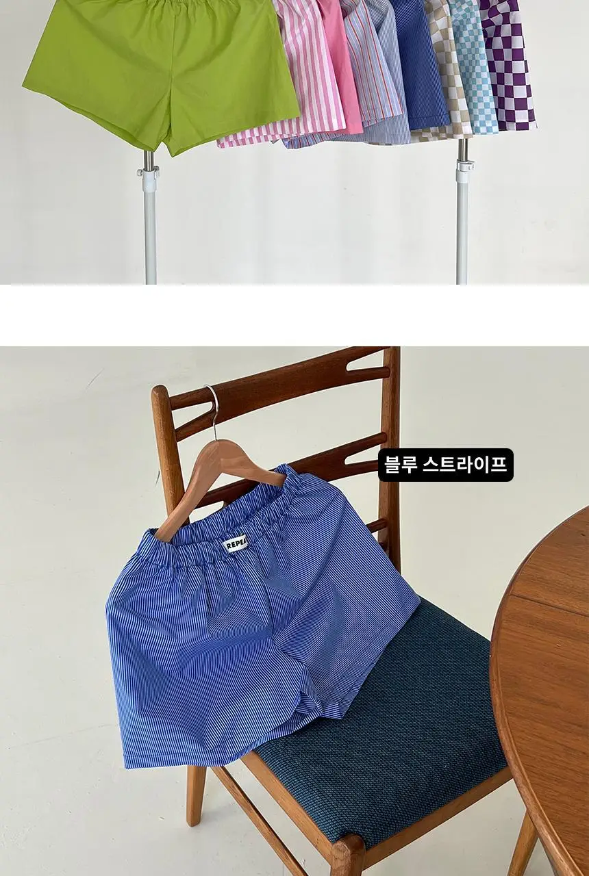 리핏 컬러 트렁크 쇼츠 파마자 반바지 (9colors) 상세페이지 2