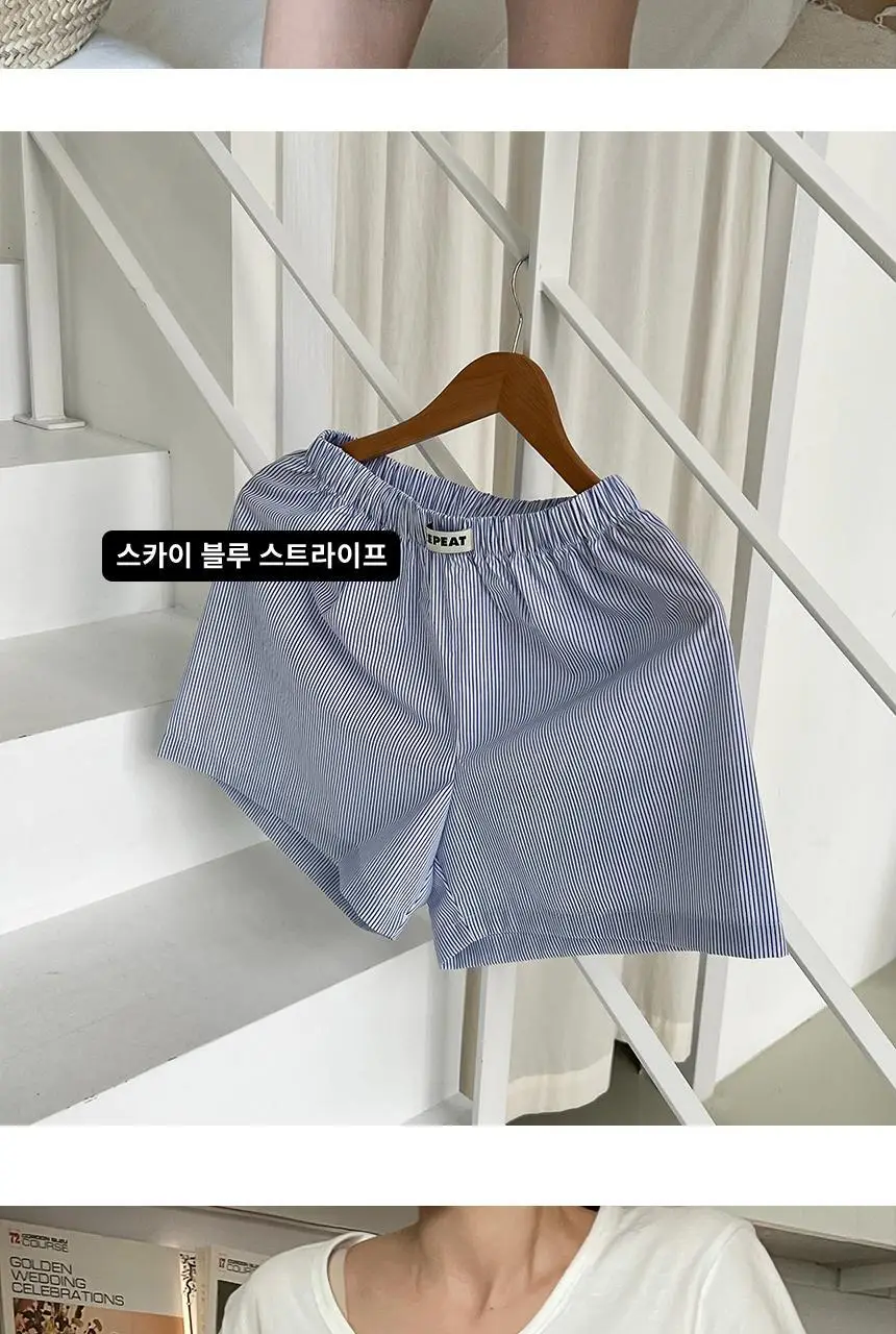 리핏 컬러 트렁크 쇼츠 파마자 반바지 (9colors) 상세페이지 4