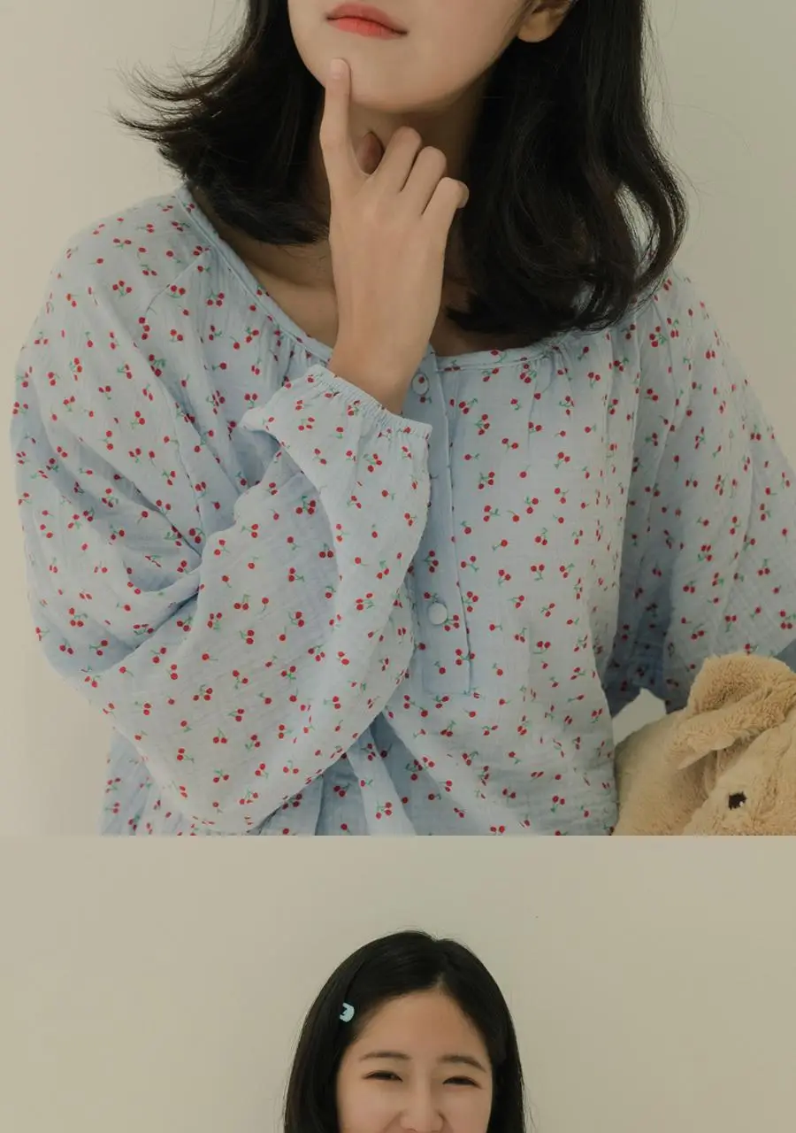 마른파이브 리틀 체리 라운드넥 순면 요루 파자마 3종 택1 상세페이지 20