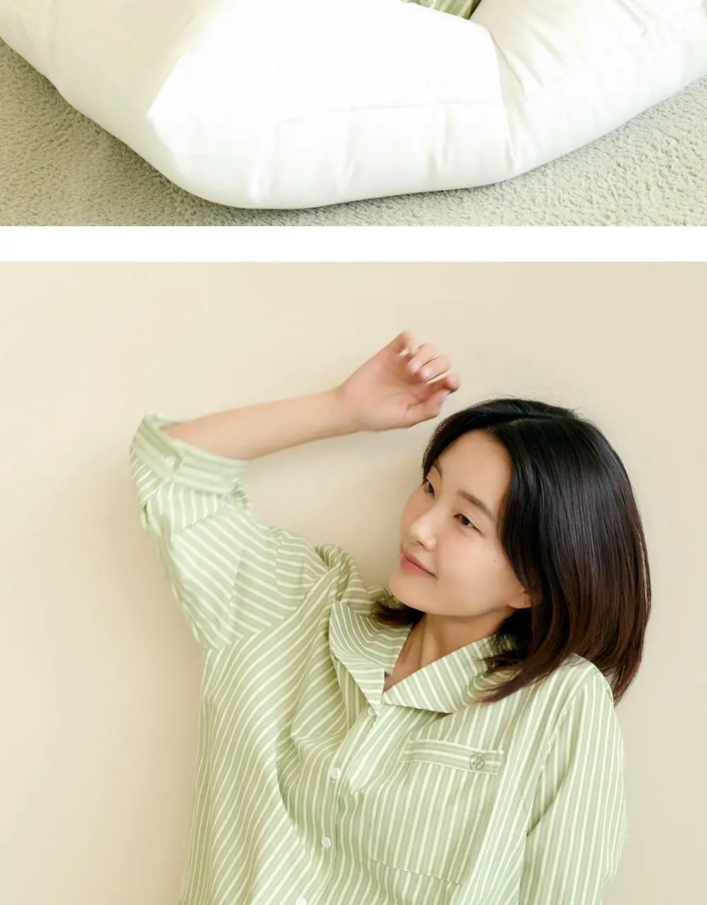 마른파이브 위스퍼 스트라이프 세일러 7부 파자마 세트 3colors (F/L, XL) 상세페이지 17