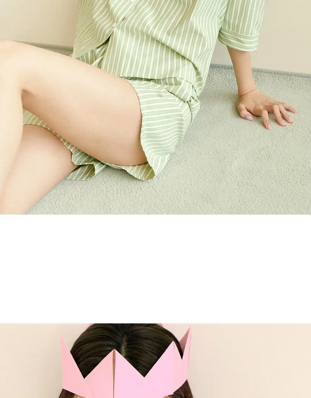 마른파이브 위스퍼 스트라이프 세일러 7부 파자마 세트 3colors (F/L, XL) 상세페이지 18