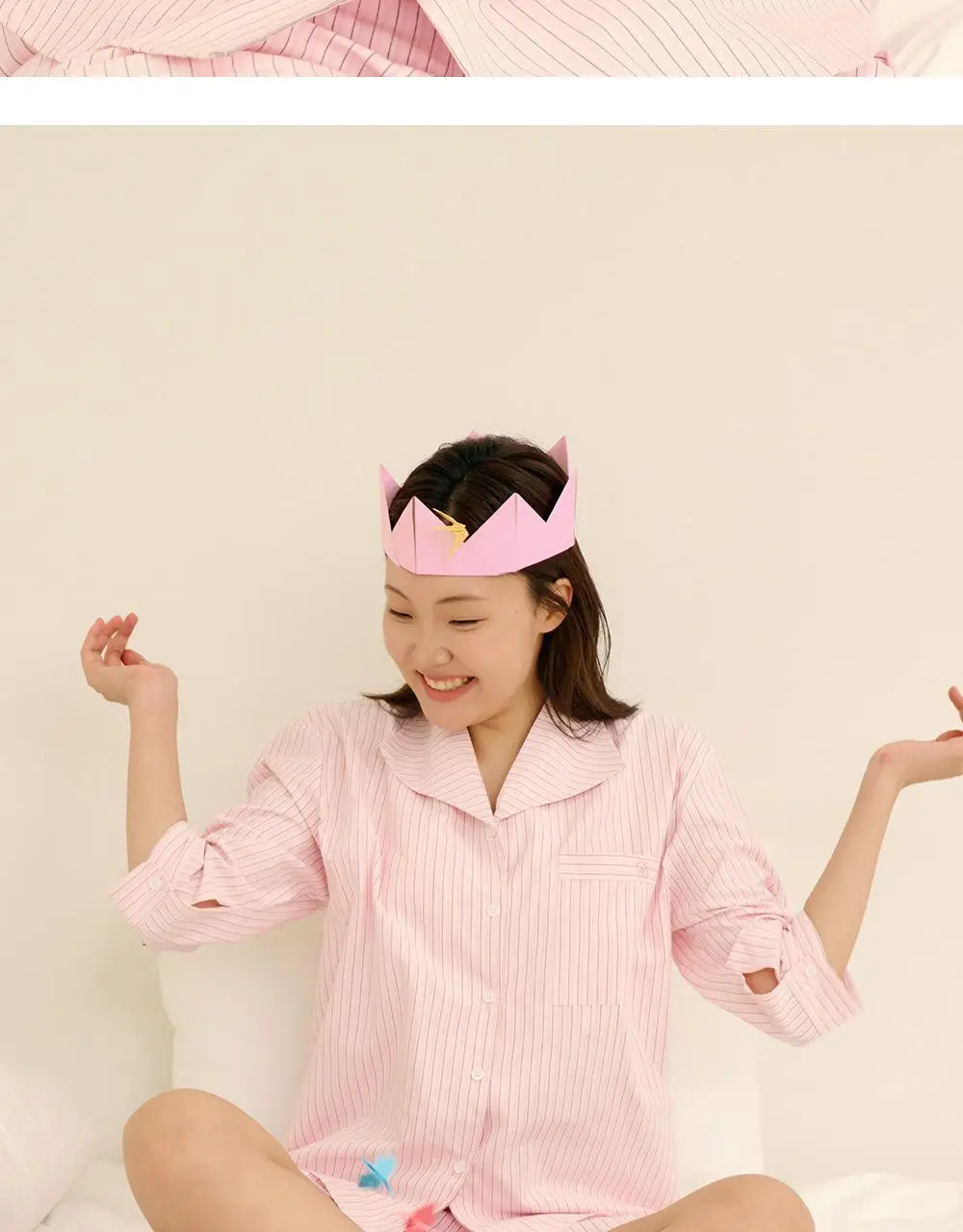 마른파이브 위스퍼 스트라이프 세일러 7부 파자마 세트 3colors (F/L, XL) 상세페이지 20