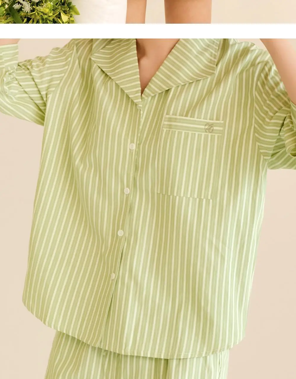 마른파이브 위스퍼 스트라이프 세일러 7부 파자마 세트 3colors (F/L, XL) 상세페이지 50