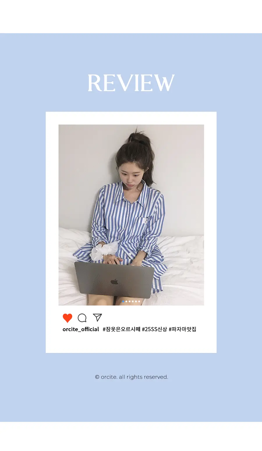 오르시떼 여성/남성 F014 나비지오 긴소매+3부바지 상하 택1 상세페이지 3