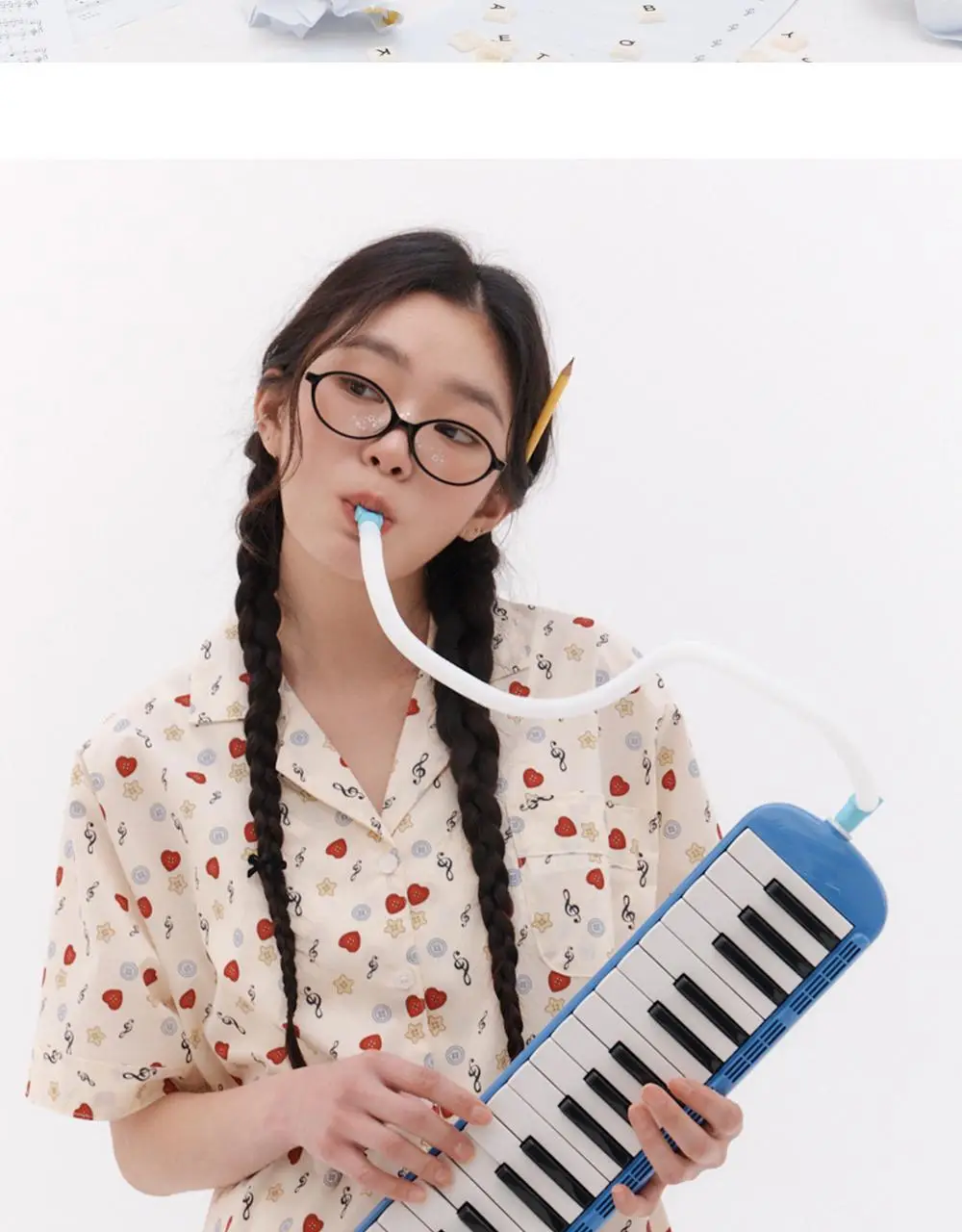 오프아워 드리미두들스 못말리는음악가 반팔 잠옷 세트 상세페이지 8