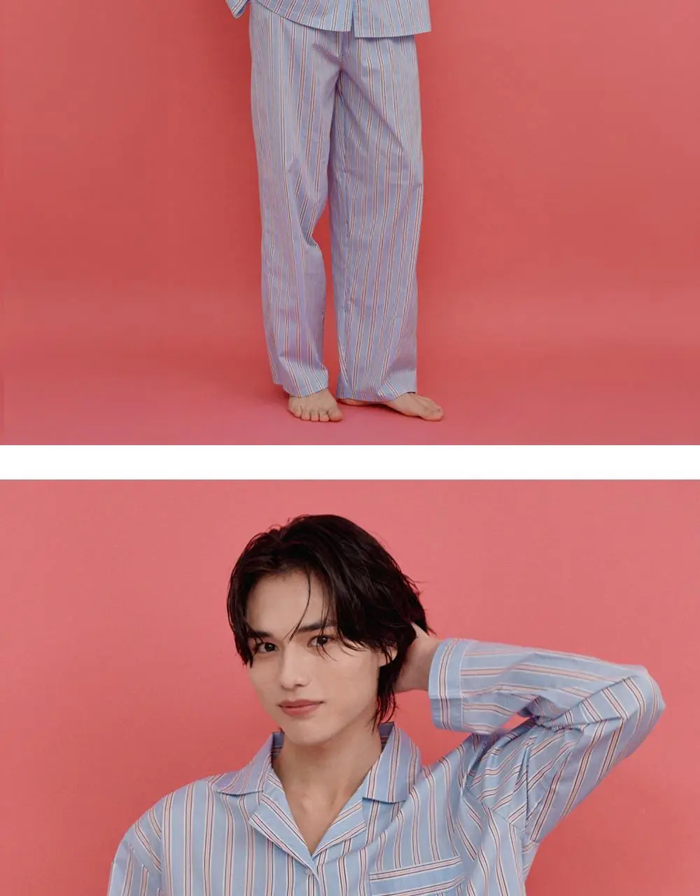 오프아워 러스트러스 코튼블렌드 긴팔 잠옷 세트 블루 3종 택 1 (M / L / XL) 상세페이지 26