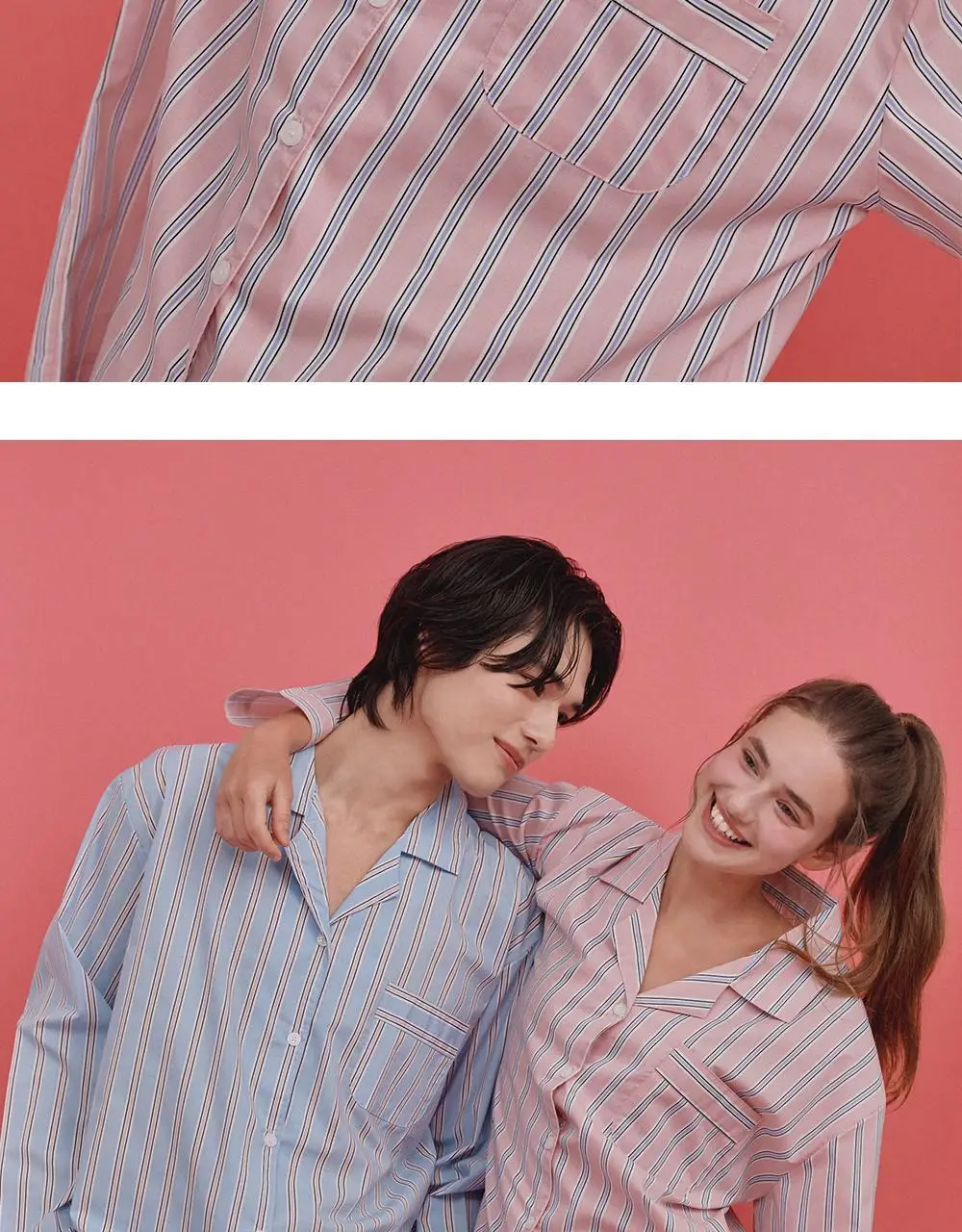 오프아워 러스트러스 코튼블렌드 긴팔 잠옷 세트 핑크 3종 택 1 (M / L / XL) 상세페이지 23
