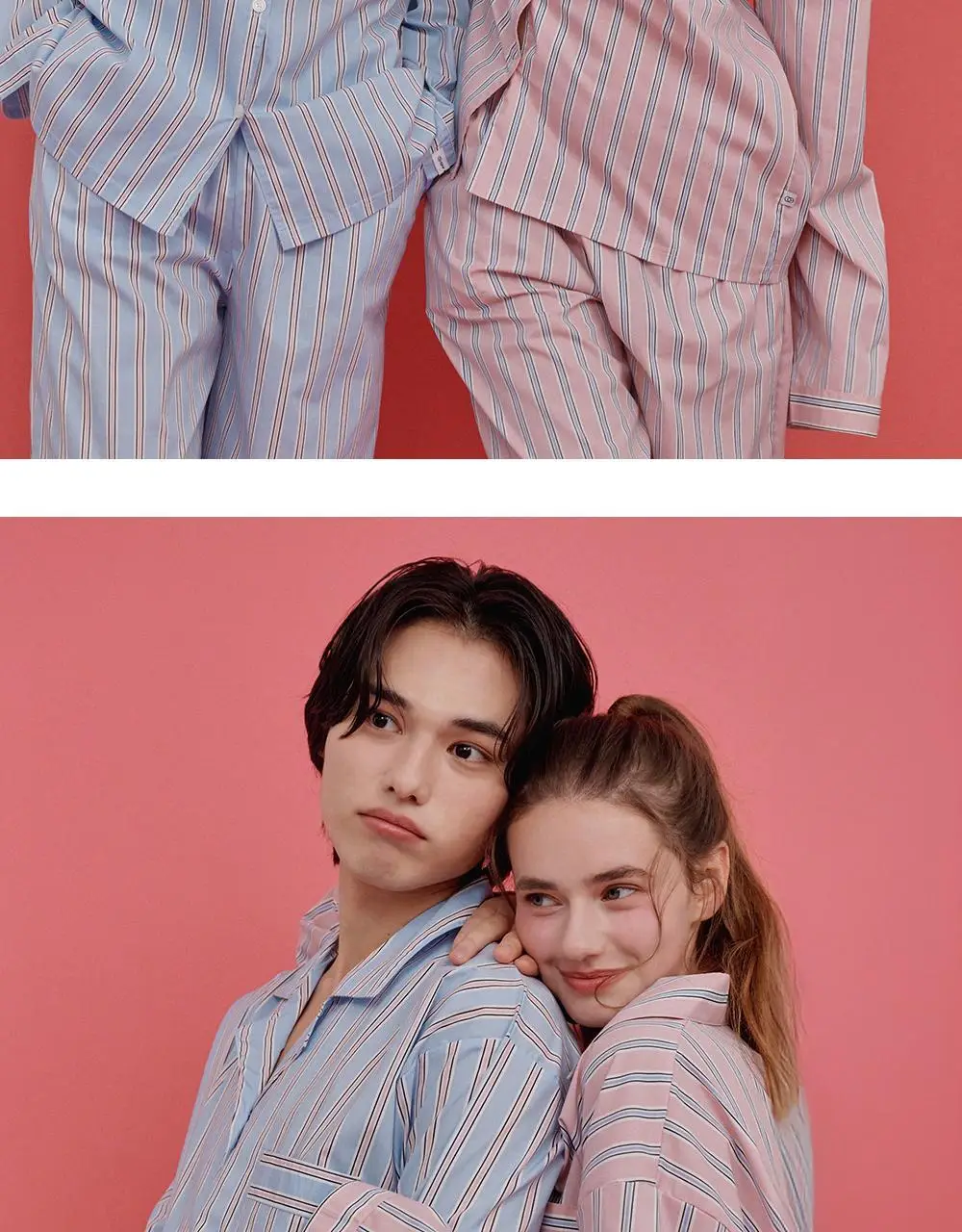 오프아워 러스트러스 코튼블렌드 긴팔 잠옷 세트 핑크 3종 택 1 (M / L / XL) 상세페이지 24