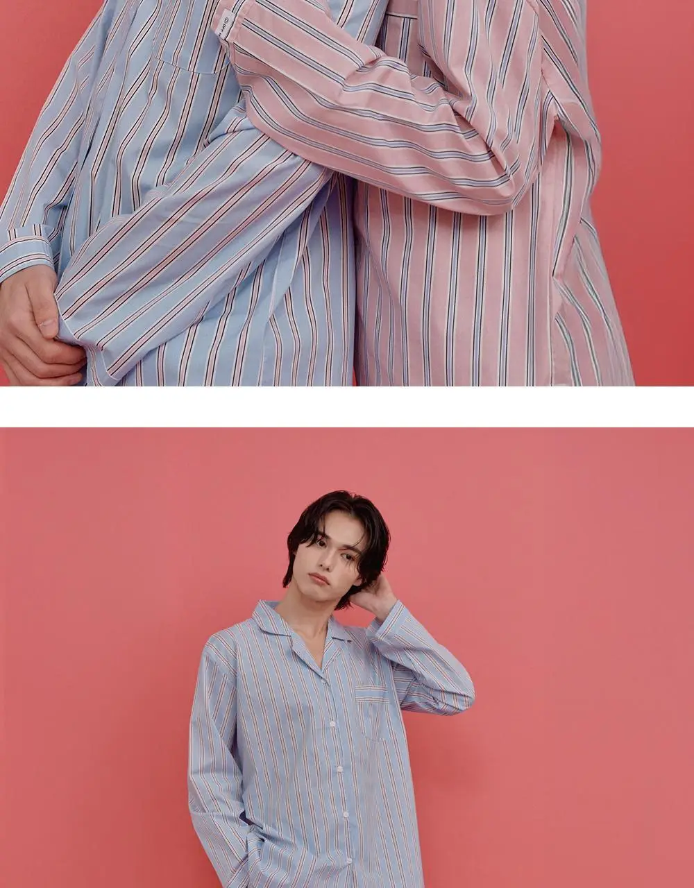 오프아워 러스트러스 코튼블렌드 긴팔 잠옷 세트 핑크 3종 택 1 (M / L / XL) 상세페이지 25