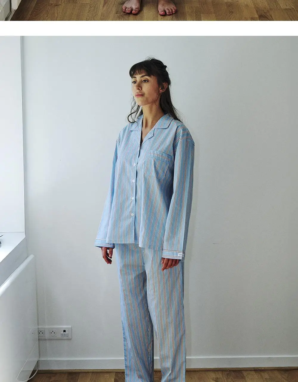 오프아워 러스트러스 코튼블렌드 긴팔 잠옷 세트 핑크 3종 택 1 (M / L / XL) 상세페이지 29