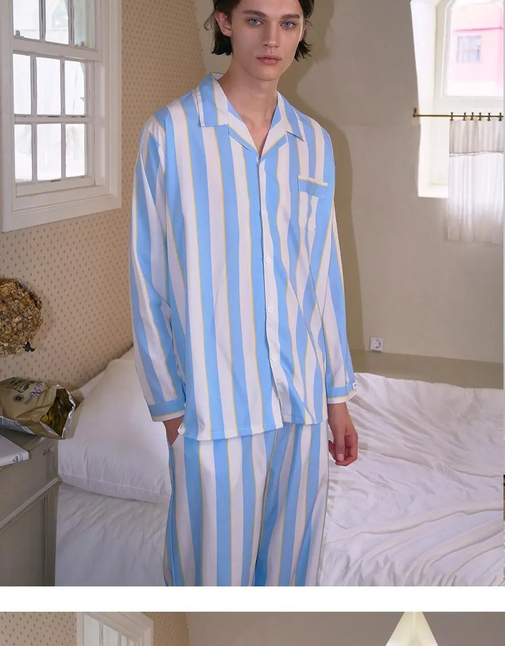 오프아워 레빈 긴팔 잠옷 세트 3종 1택 (M/L/XL) 상세페이지 7