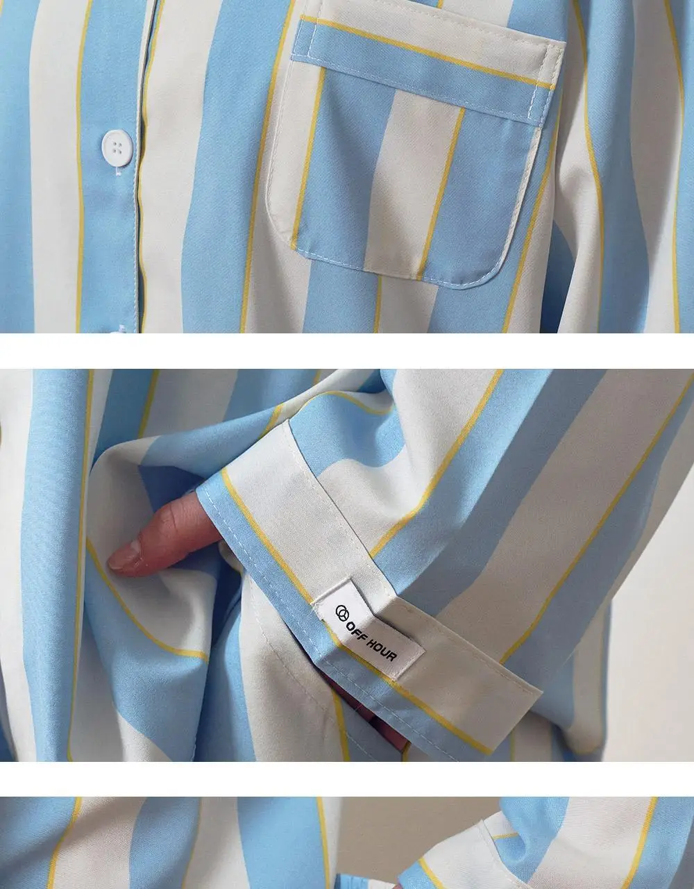 오프아워 레빈 긴팔 잠옷 세트 3종 1택 (M/L/XL) 상세페이지 18
