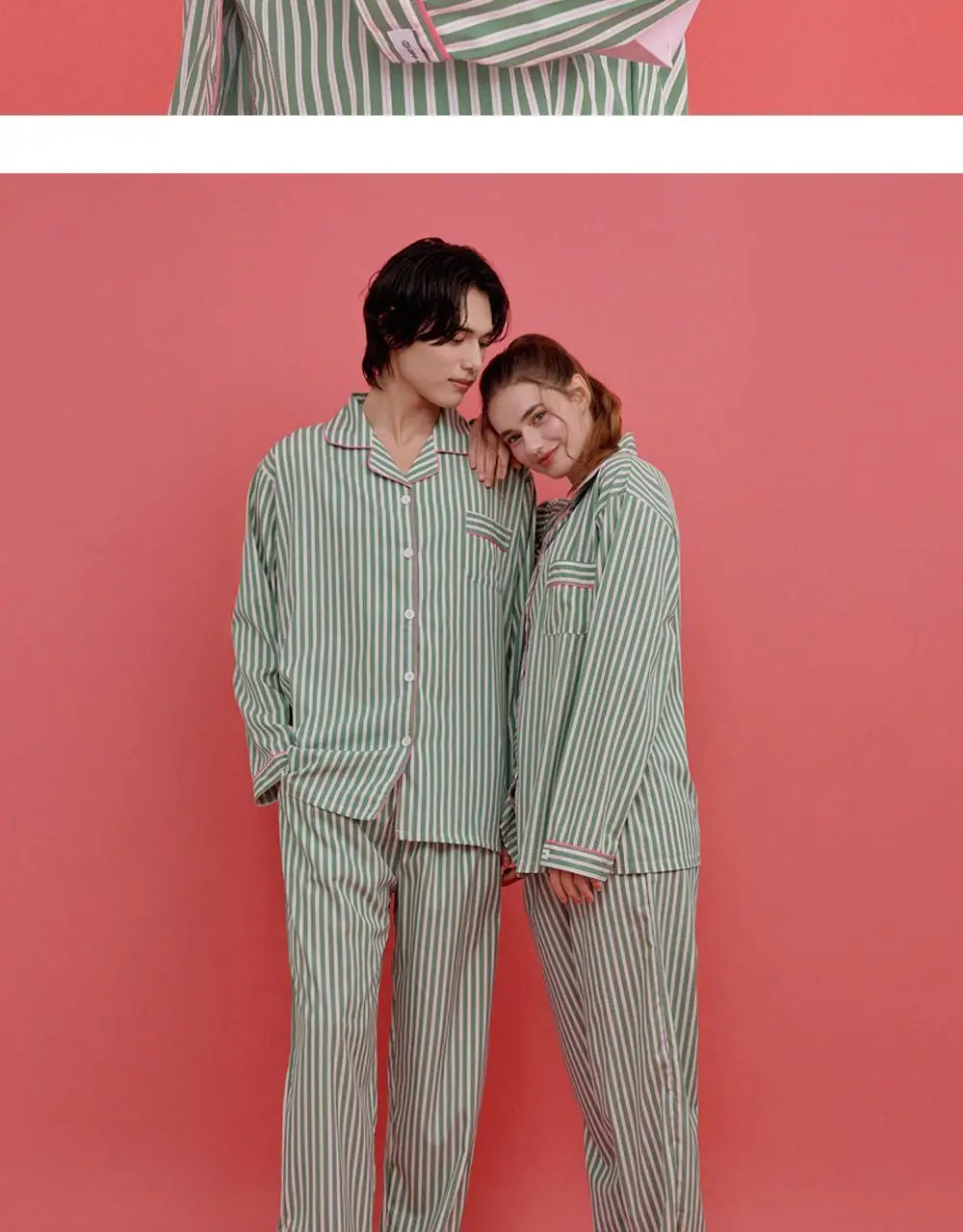 오프아워 민티 스트라이프 긴팔 잠옷 세트 3종 택 1 (M / L / XL) 상세페이지 19
