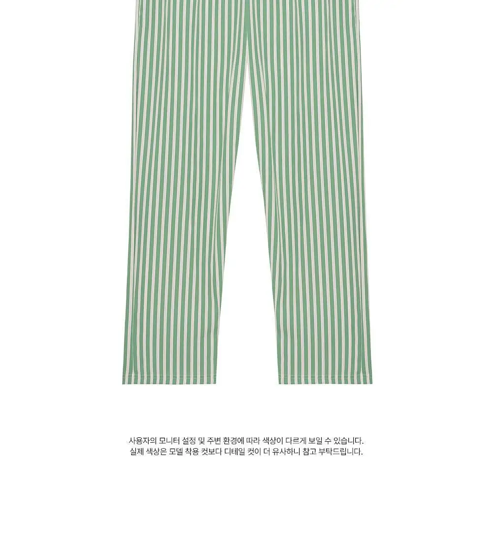오프아워 민티 스트라이프 긴팔 잠옷 세트 3종 택 1 (M / L / XL) 상세페이지 24