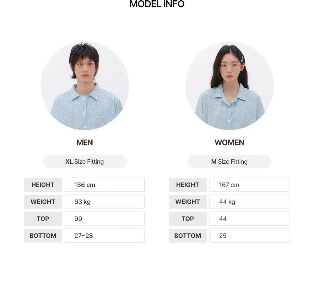 오프아워 버블리파피 피즈 반팔 잠옷 세트 상세페이지 21