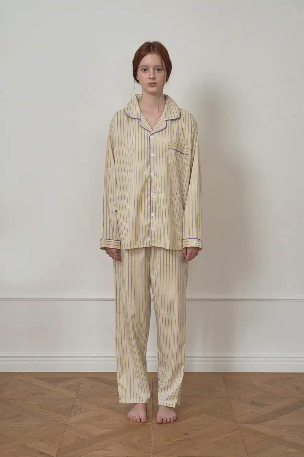 오프아워 버터크림 긴팔 잠옷 세트 3종 택 1 (M / L /XL) 상세페이지 6