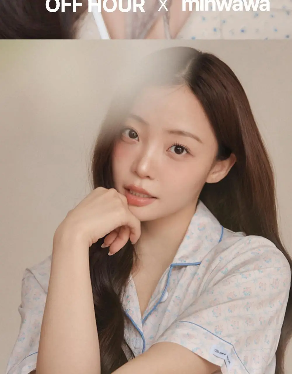 오프아워 쁘띠플뢰르 로로 반팔 잠옷 세트 상세페이지 2
