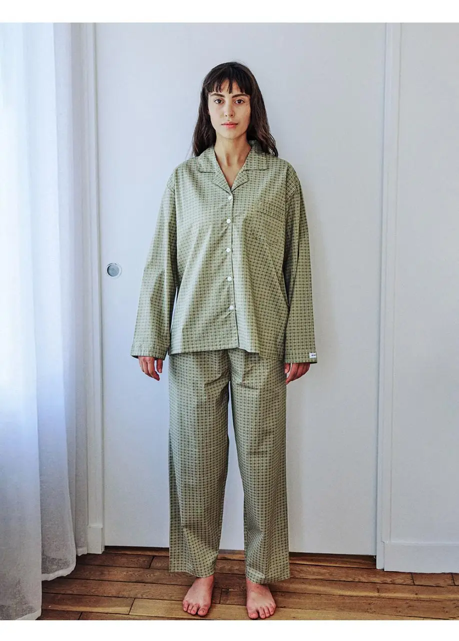 오프아워 세더올리브 코튼블렌드 긴팔 잠옷 세트 3종 택 1 (M / L / XL) 상세페이지 15