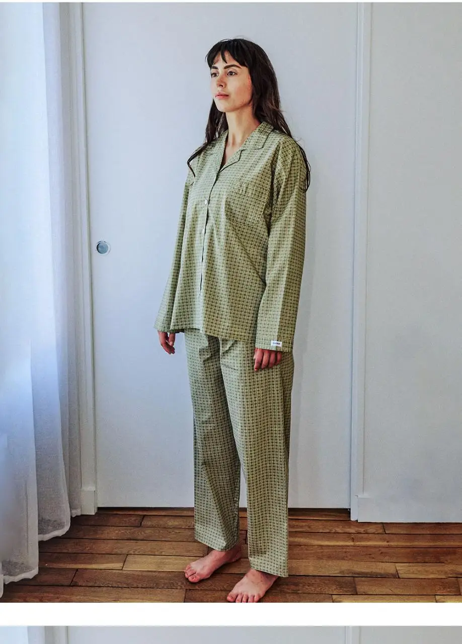 오프아워 세더올리브 코튼블렌드 긴팔 잠옷 세트 3종 택 1 (M / L / XL) 상세페이지 16