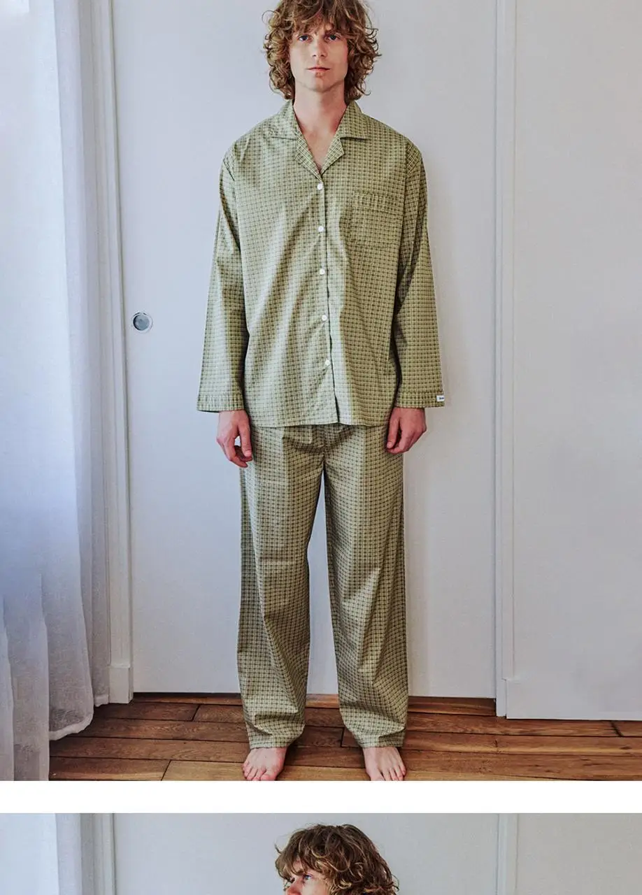 오프아워 세더올리브 코튼블렌드 긴팔 잠옷 세트 3종 택 1 (M / L / XL) 상세페이지 18