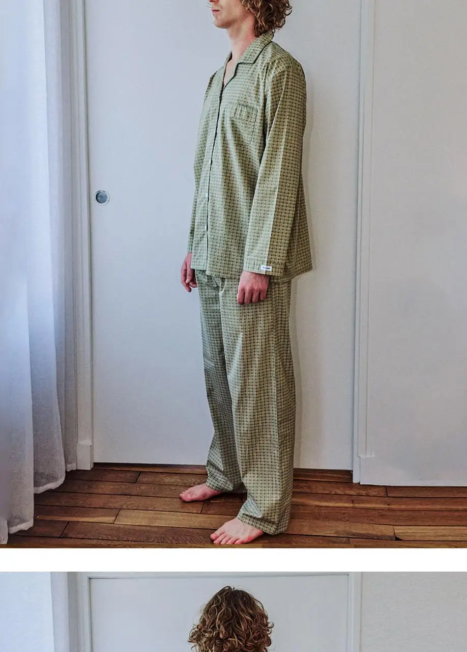 오프아워 세더올리브 코튼블렌드 긴팔 잠옷 세트 3종 택 1 (M / L / XL) 상세페이지 19