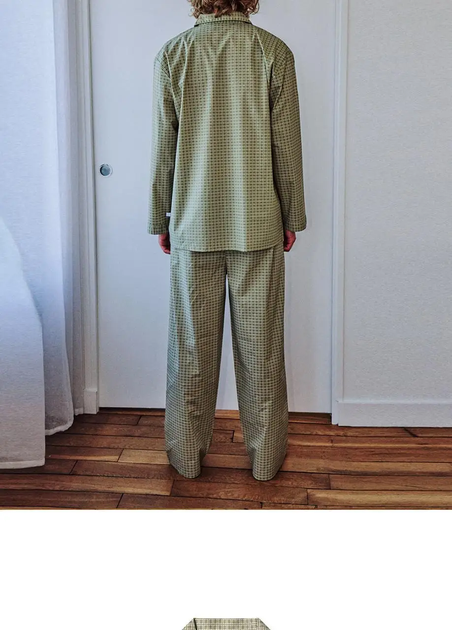 오프아워 세더올리브 코튼블렌드 긴팔 잠옷 세트 3종 택 1 (M / L / XL) 상세페이지 20