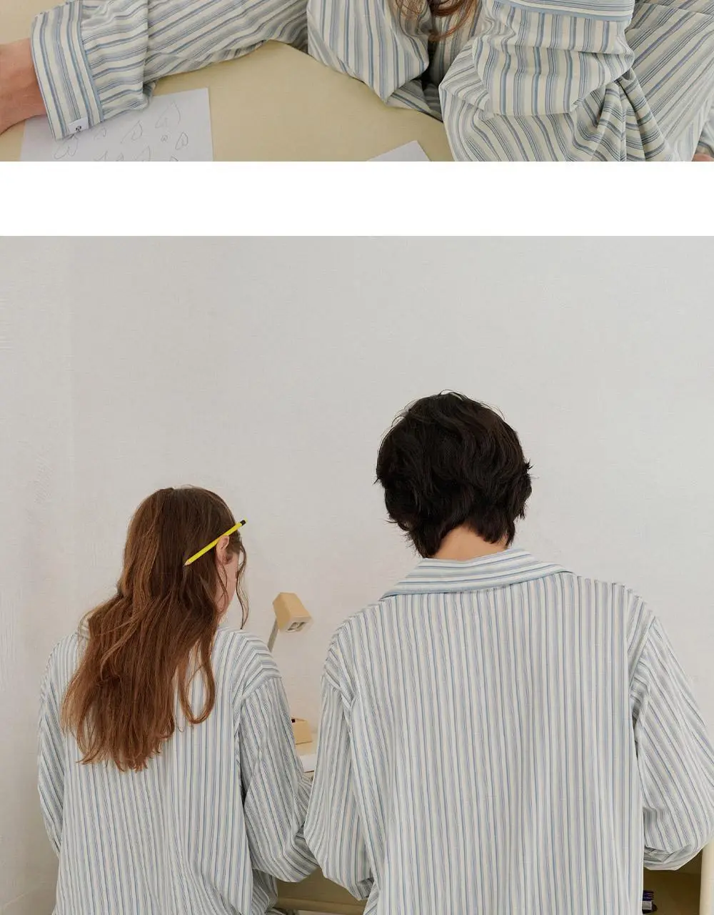 오프아워 에반 피치 플러프 긴팔 잠옷 세트 3종 (M / L / XL) 상세페이지 19