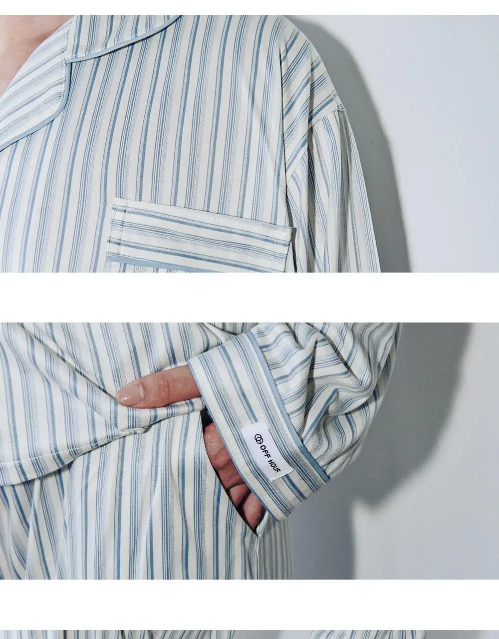 오프아워 에반 피치 플러프 긴팔 잠옷 세트 3종 (M / L / XL) 상세페이지 30