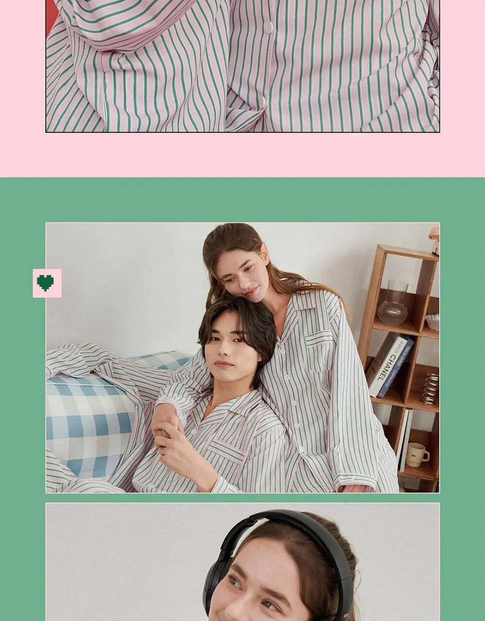 오프아워 자이푸르 긴팔 잠옷 세트 3종 택 1 (M / L /XL) 상세페이지 4